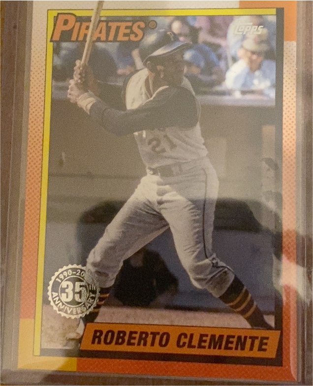2025 Topps Series 1 #T90-27 Roberto Clemente 35th Anniversary 1990 Topps Pirates — front
