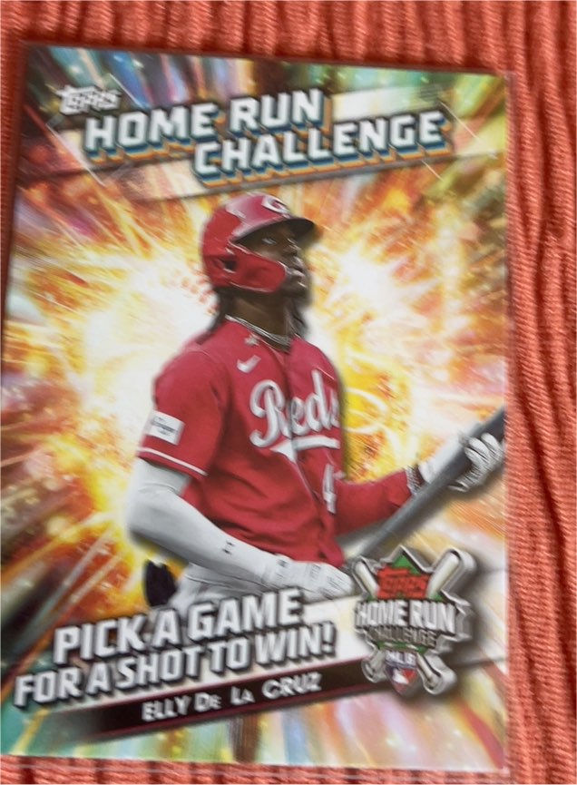 2024 Topps Series 1 Home Run Challenge #HRC-10 Elly De La Cruz — front