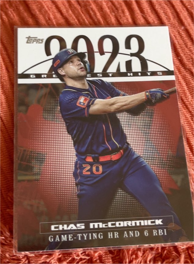 2024 Topps #23GH-7 Chas McCormick 2023 Greatest Hits — front