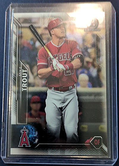 2016 Bowman #1 Mike Trout — front