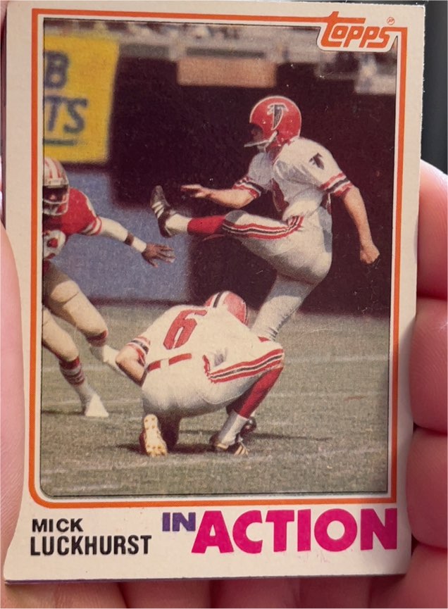1982 Topps #287 Mick Luckhurst — front