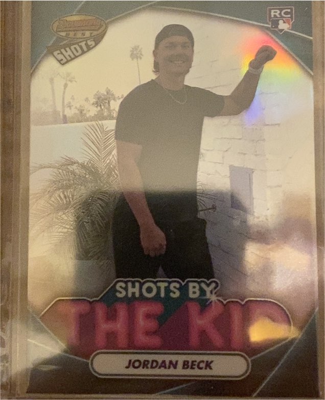 2024 Bowman's Best #TK-4 Jordan Beck Shots By The Kid — front