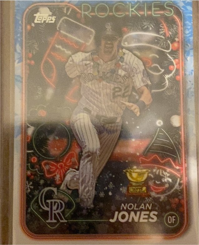 2024 Topps Holiday #H115 Nolan Jones — front