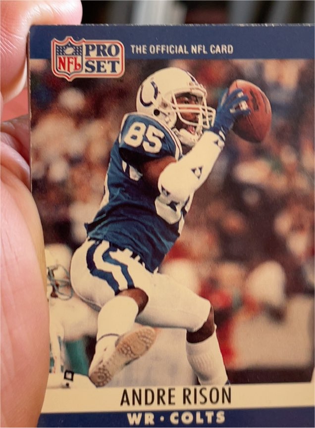 1990 Pro Set #134 Andre Rison Indianapolis Colts — front