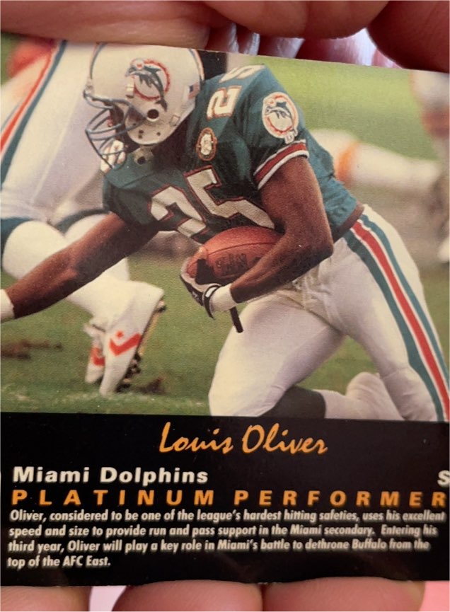 1990 Pro Set #569 Louis Oliver — front