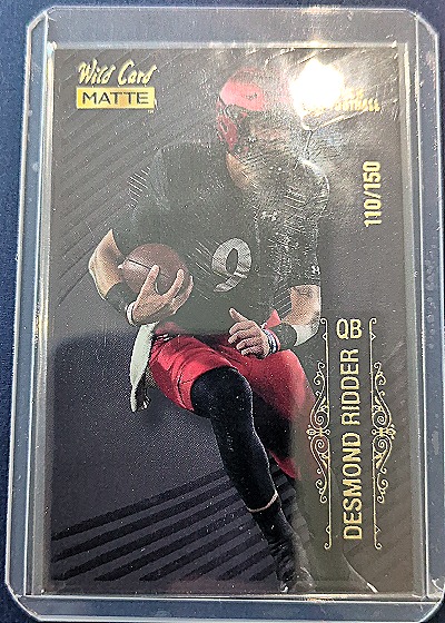2022 Wild Card Matte Black #MB-35 Desmond Ridder — front