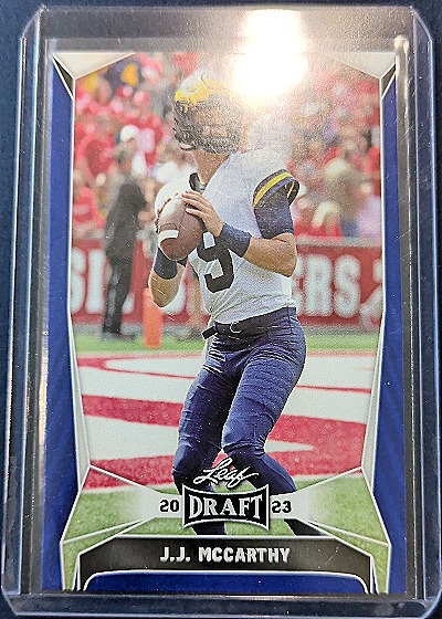2023 Leaf Draft #22 J.J. McCarthy — front