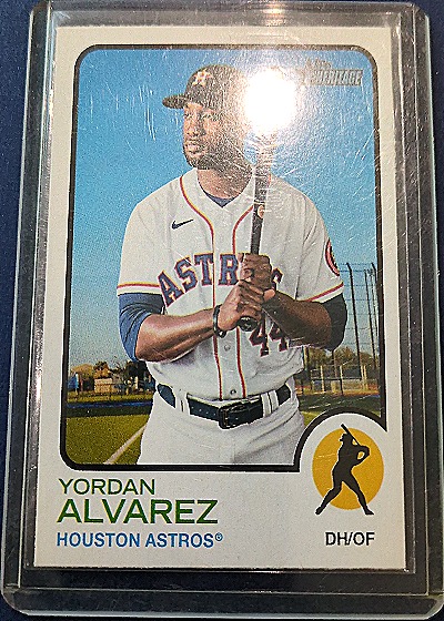 2022 Topps Heritage #189 Yordan Alvarez — front