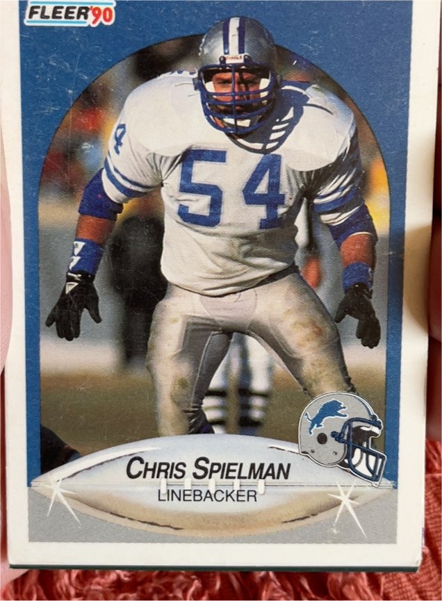 1990 Fleer #286 Chris Spielman — front