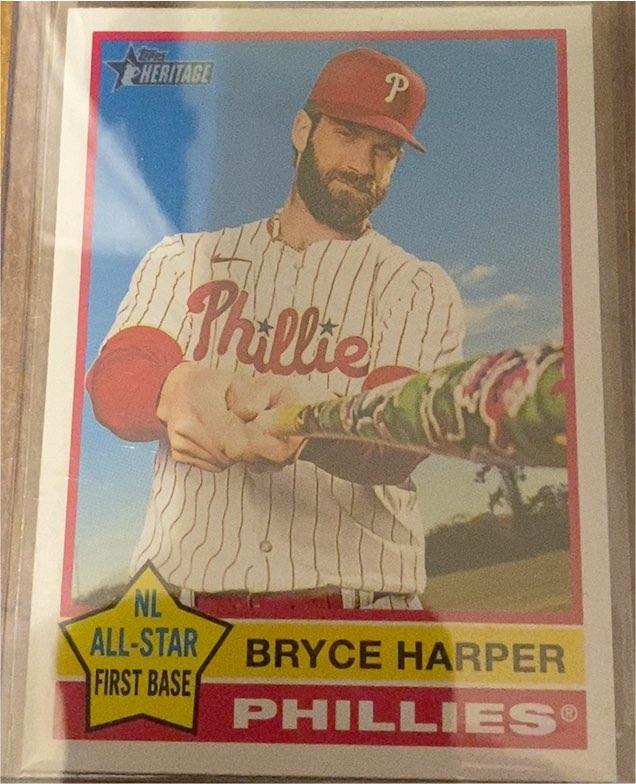 2025 Topps Heritage #150 Bryce Harper — front