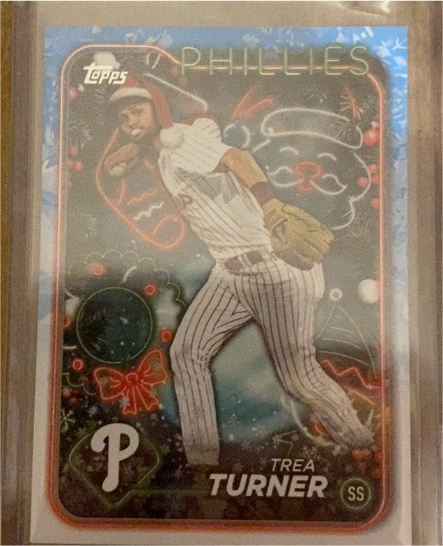 2024 Topps Holiday #H43 Trea Turner — front