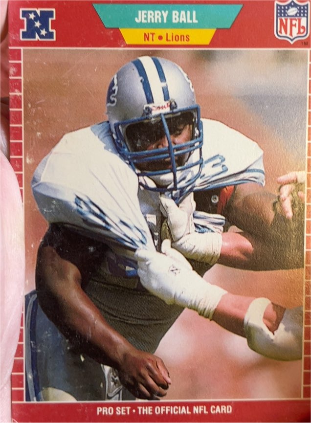1989 Pro Set #116 Jerry Ball — front