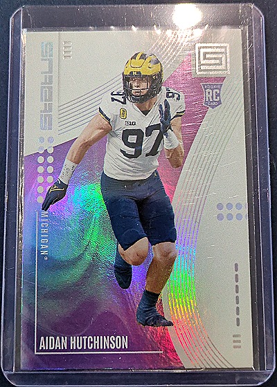 2022 Panini Chronicles Draft Picks Status #1 Aidan Hutchinson — front
