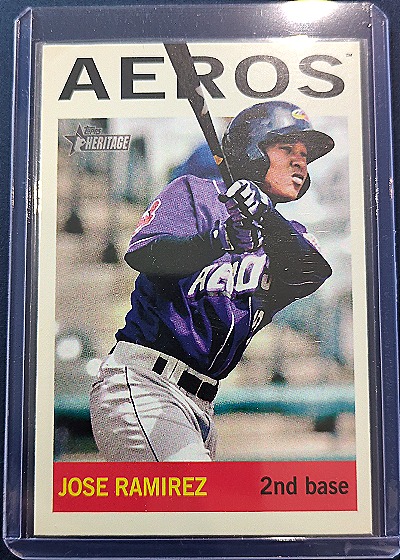 2013 Topps Heritage Minors #180 Jose Ramirez — front