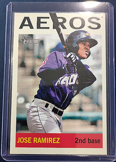 2013 Topps Heritage Minors #180 Jose Ramirez — front
