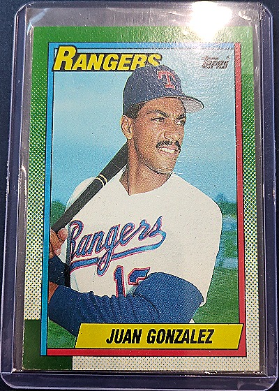 1990 Topps #331 Juan Gonzalez — front