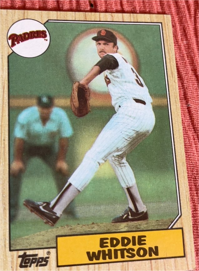 1987 Topps #155 Eddie Whitson — front