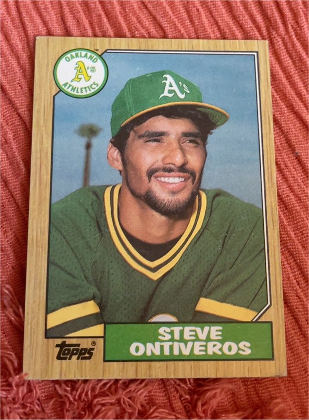1987 Topps #161 Steve Ontiveros — front