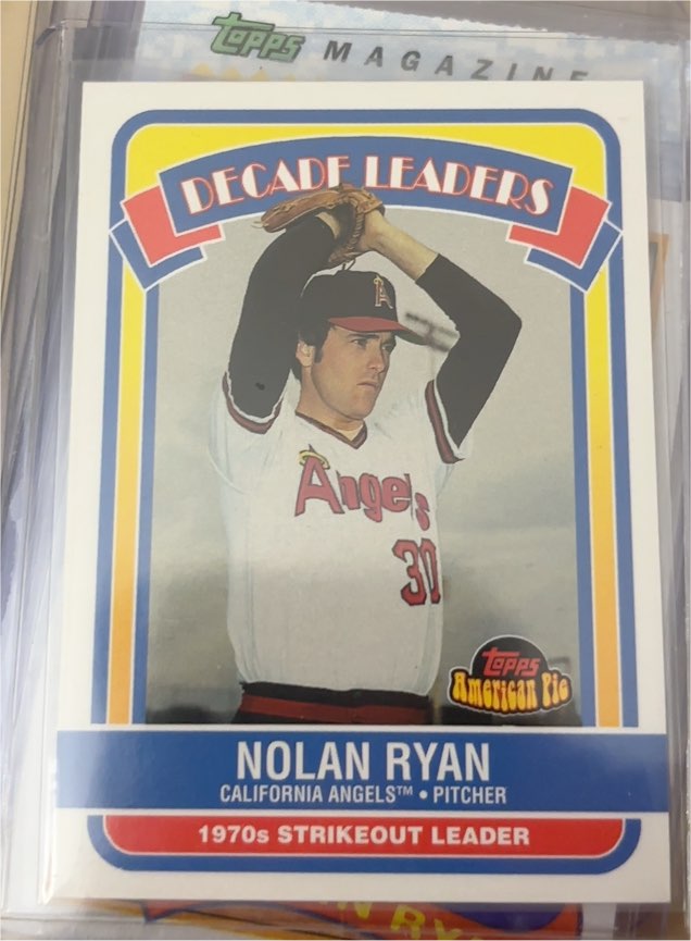 2001 Topps American Pie #DL7 Nolan Ryan Decade Leaders — front