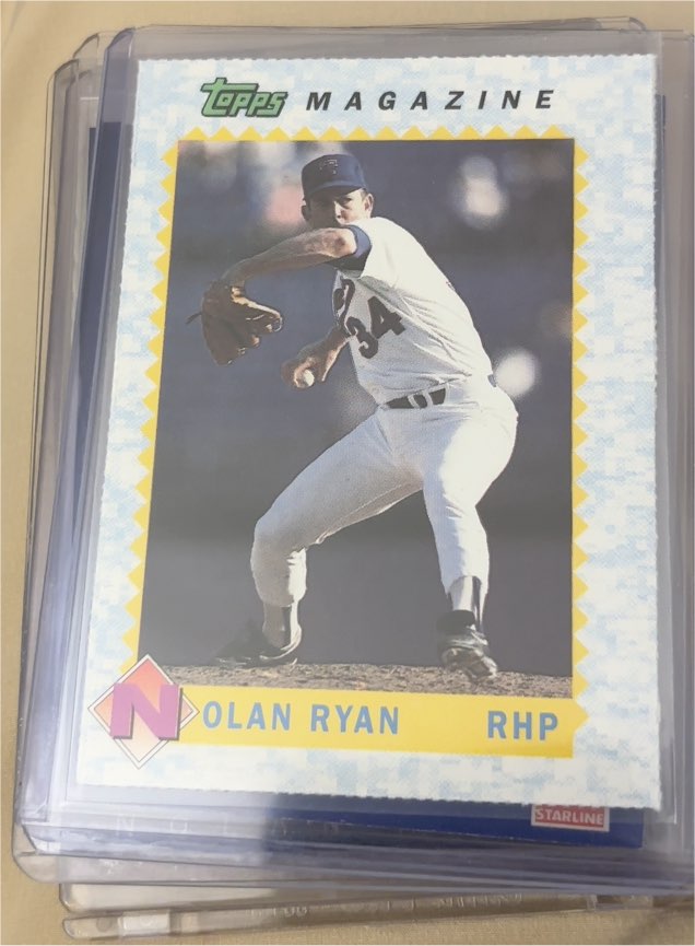1990 Topps Magazine #TM10 Nolan Ryan — front