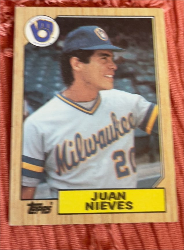 1987 Topps #79 Juan Nieves Milwaukee Brewers — front