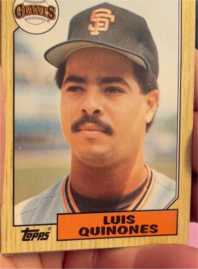 1987 Topps #362 Luis Quinones — front