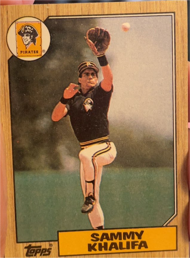 1987 Topps #164 Sammy Khalifa — front
