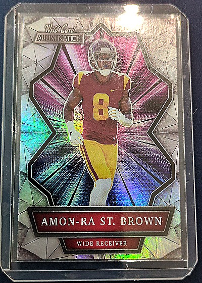2021 Wild Card Alumination #ABC-68 Amon-Ra St. Brown — front