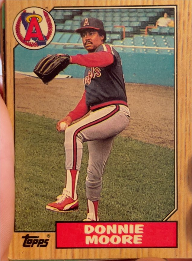 1987 Topps #115 Donnie Moore — front