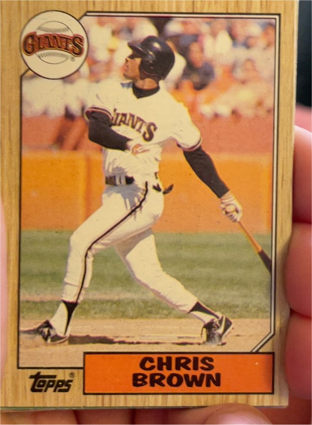 1987 Topps #180 Chris Brown — front