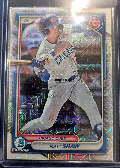 2024 Bowman Chrome #BCP-30 Matt Shaw — front