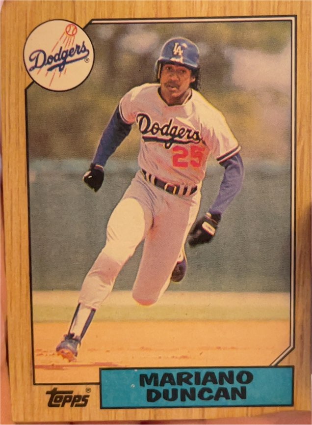 1987 Topps #199 Mariano Duncan — front