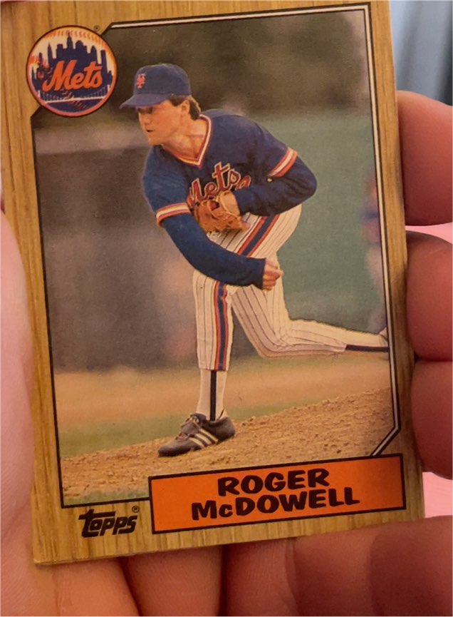 1987 Topps #185 Roger McDowell — front