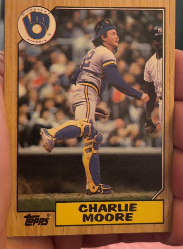 1987 Topps #676 Charlie Moore — front