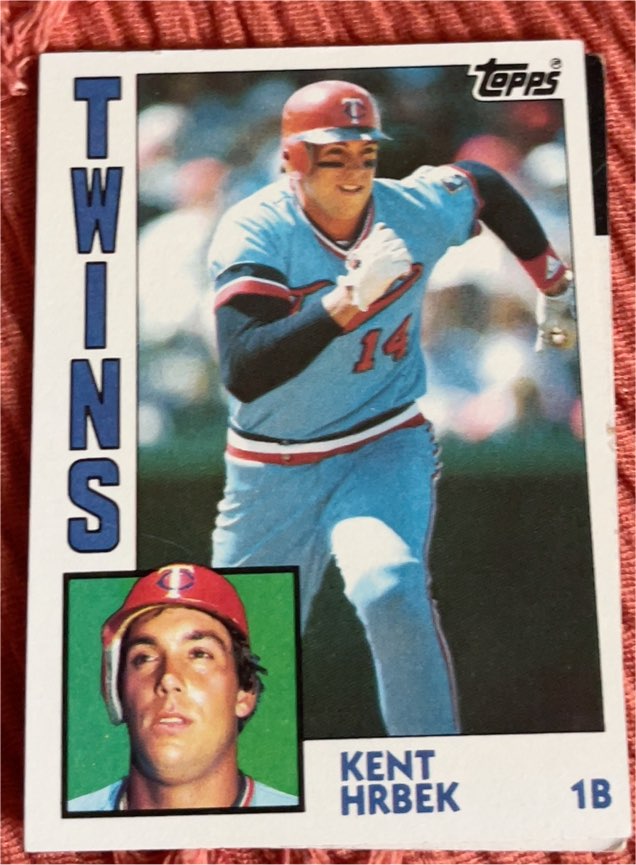 1984 Topps #345 Kent Hrbek — front