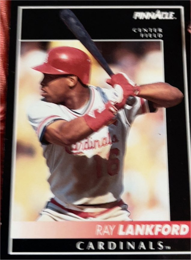 1992 Pinnacle #126 Ray Lankford — front