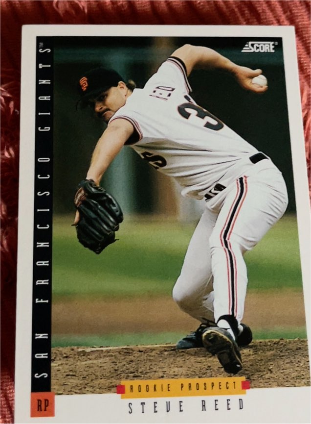 1993 Score #573 Steve Reed — front
