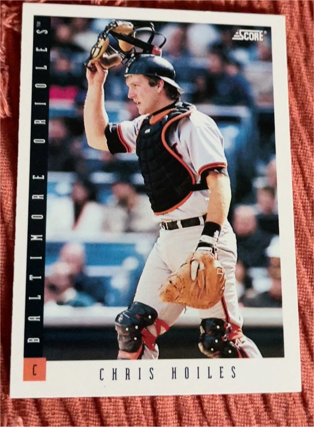 1993 Score #54 Chris Hoiles — front