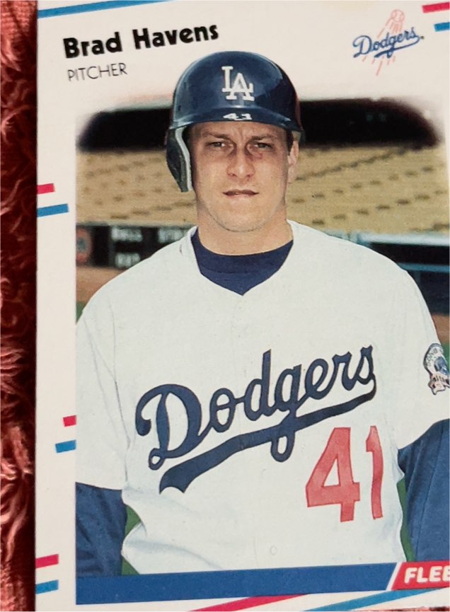 1988 Fleer #517 Brad Havens — front