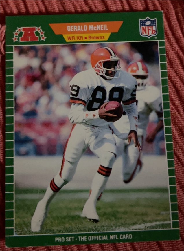 1989 Pro Set #81 Gerald McNeil — front