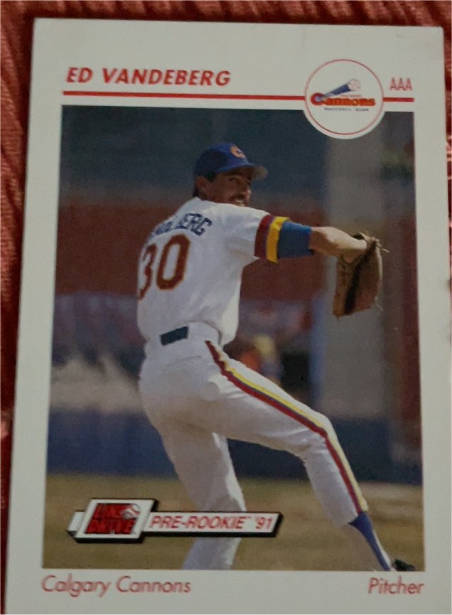 1991 Impel Line Drive AAA #7 Ed Vandeberg — front
