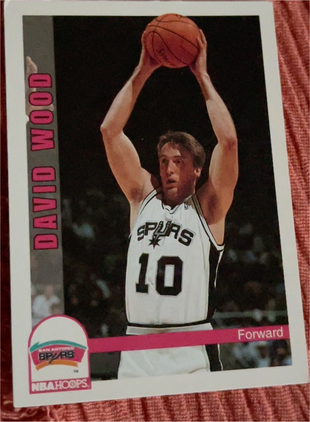 1992-93 NBA Hoops #469 David Wood — front
