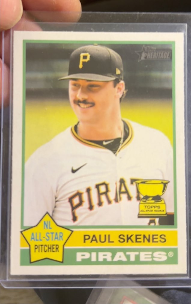 2025 Topps Heritage #60 Paul Skenes — front