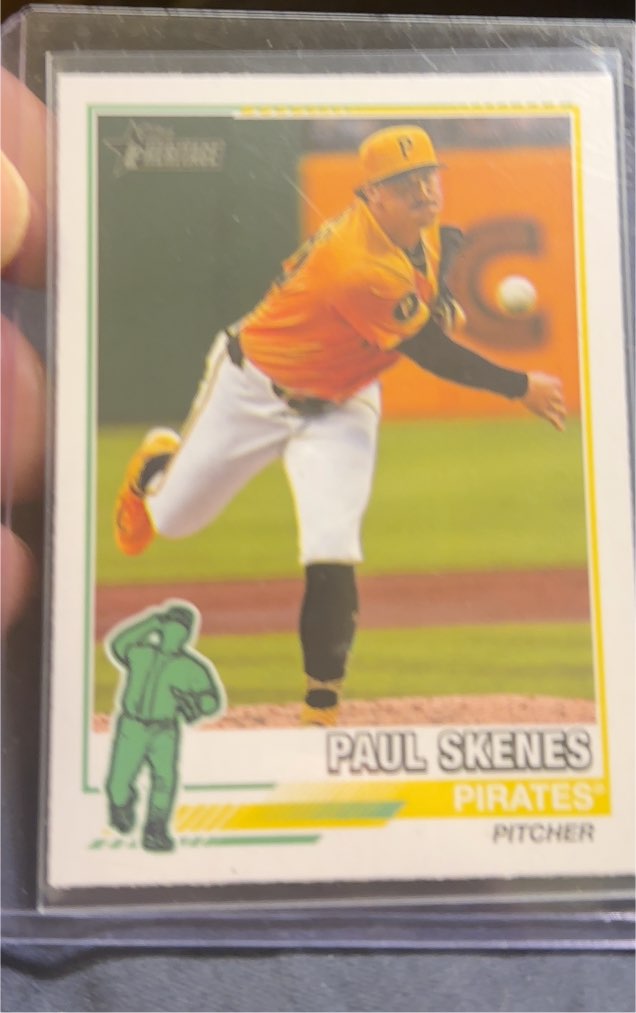 2025 Topps Heritage 76R-7 Paul Skenes — front