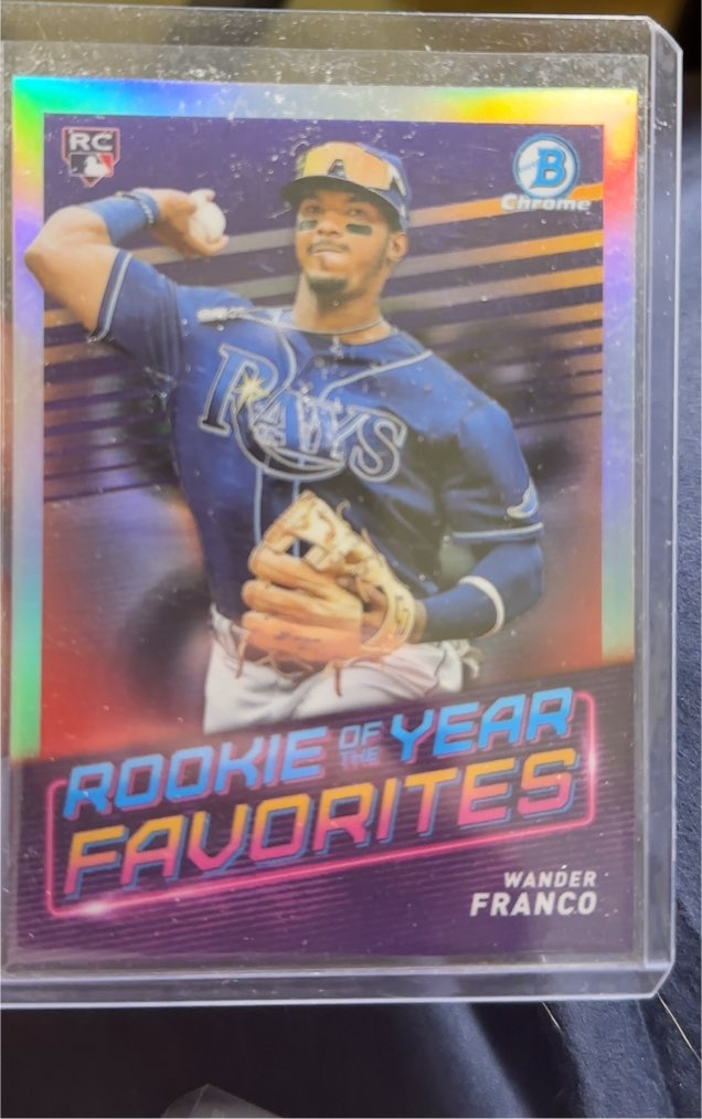 2022 Bowman Chrome Rookie of the Year Favorites #ROYF-1 Wander Franco — front