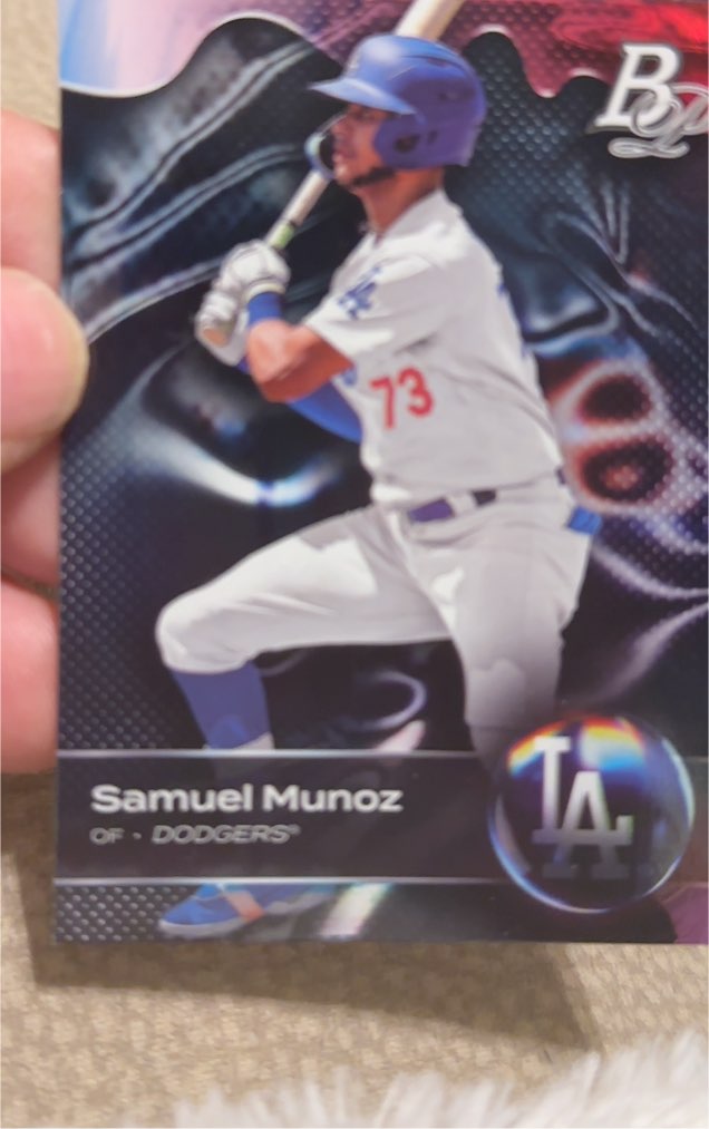 2023 Bowman Platinum Top Prospects #TOP-1 Samuel Munoz — front