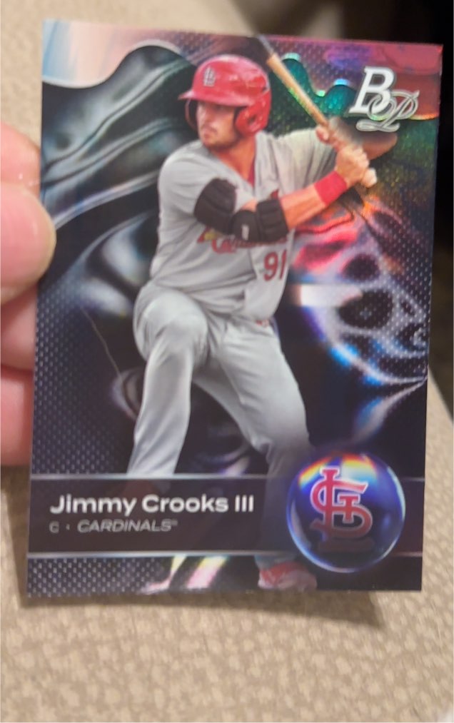 2023 Bowman Platinum Top Prospects #TOP-37 Jimmy Crooks III — front
