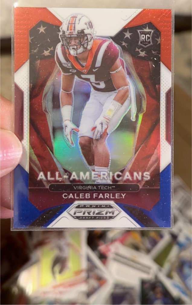 2021 Panini Prizm Draft Picks All-Americans #192 Caleb Farley — front