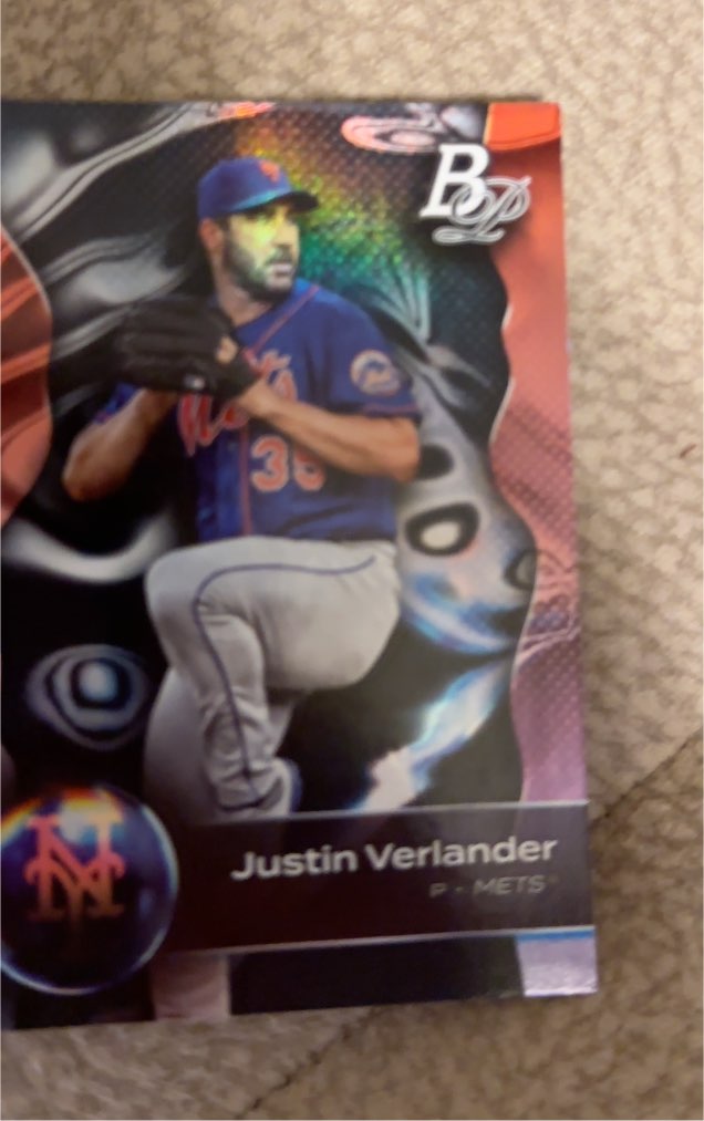 2023 Bowman Platinum #21 Justin Verlander — front