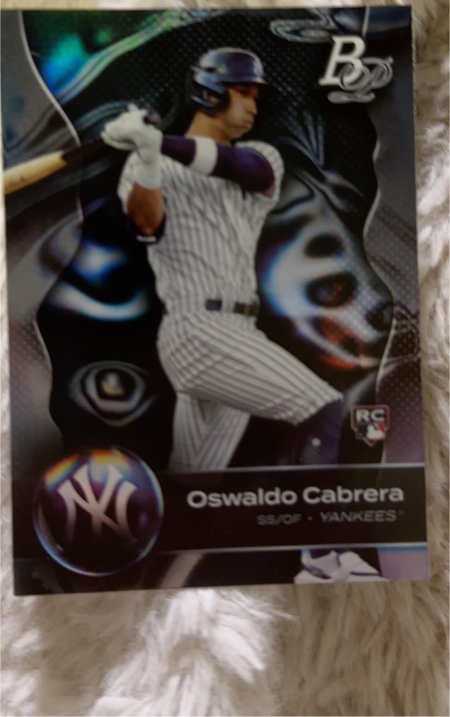 2023 Bowman Platinum #41 Oswaldo Cabrera — front